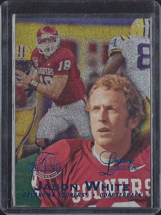 JASON WHITE 2012 FLEER RETRO FLAIR SHOWCASE OKLAHOMA LEGACY COLLECTION #D 28/100