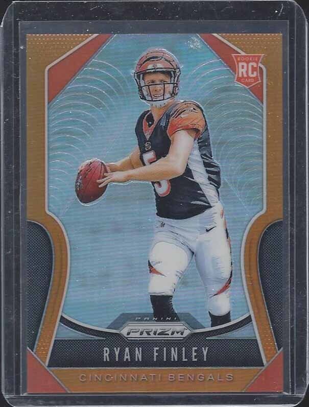 RYAN FINLEY 2019 PANINI PRIZM ORANGE ROOKIE PRIZMS RC #D 77/249