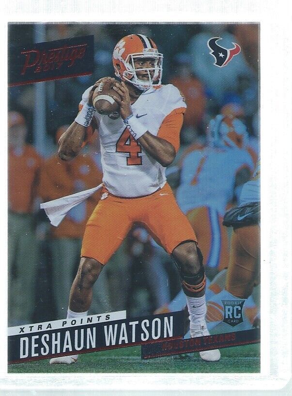 DESHAUN WATSON 2017 PRESTIGE XTRA POINTS RED ROOKIE RC #213
