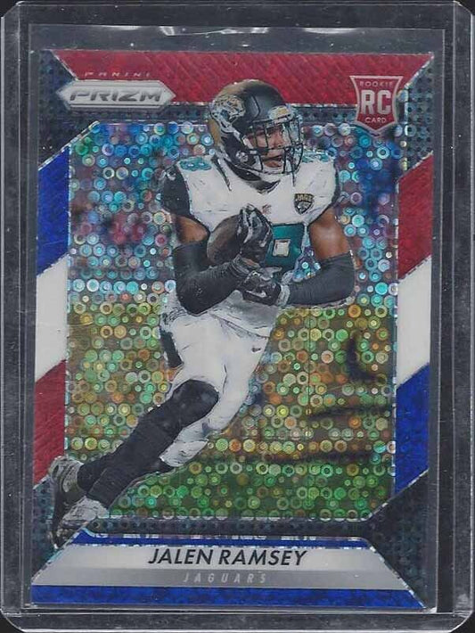 JALEN RAMSEY 2016 PANINI PRIZM RED WHITE BLUE DISCO ROOKIE PRIZMS RC SP #291