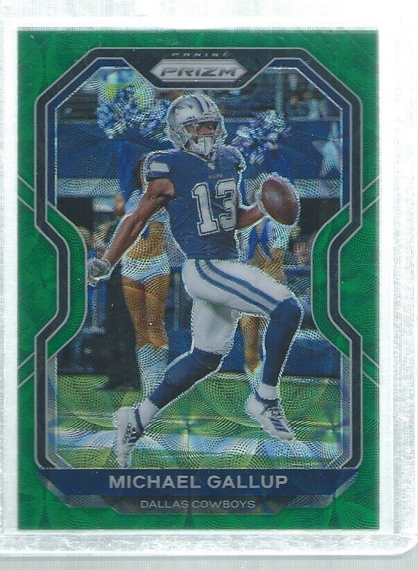 MICHAEL GALLUP 2020 PANINI PRIZM GREEN SCOPE PRIZMS #D 73/75