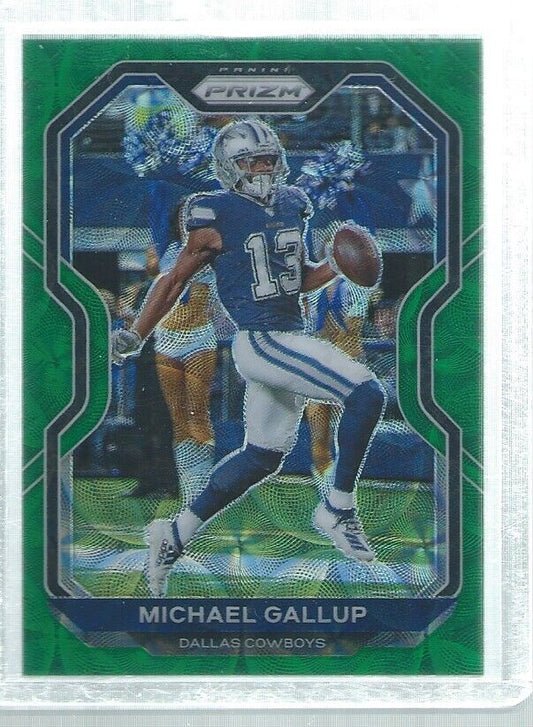 MICHAEL GALLUP 2020 PANINI PRIZM GREEN SCOPE PRIZMS #D 73/75
