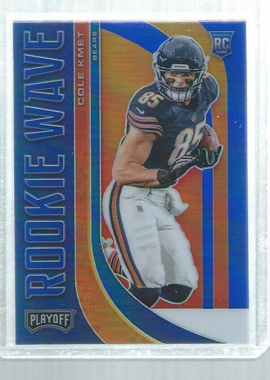 COLE KMET 2020 PLAYOFF ROOKIE WAVE PRIZM BLUE RC