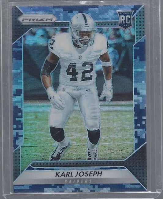 KARL JOSEPH 2016 PANINI PRIZM CAMO ROOKIE PRIZMS RC #D 13/25