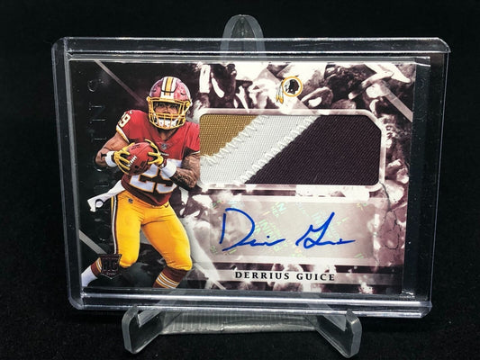 DERRIUS GUICE 2018 PANINI ORIGINS 3 CLR RPA PATCH AUTO RC # 110