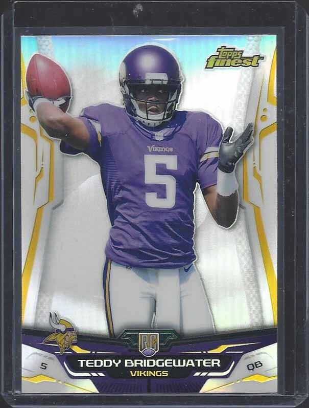 TEDDY BRIDGEWATER 2014 TOPPS FINEST ROOKIE REFRACTOR RC #142