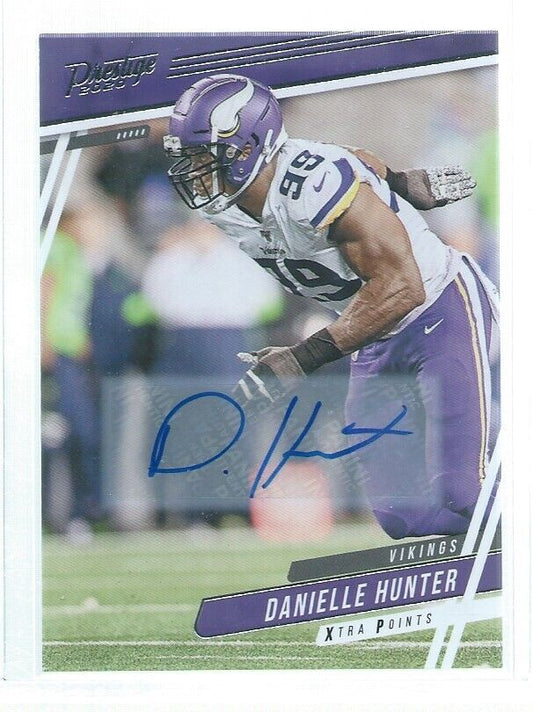DANIELLE HUNTER 2020 PANINI PRESTIGE XTRA POINTS AUTO #196