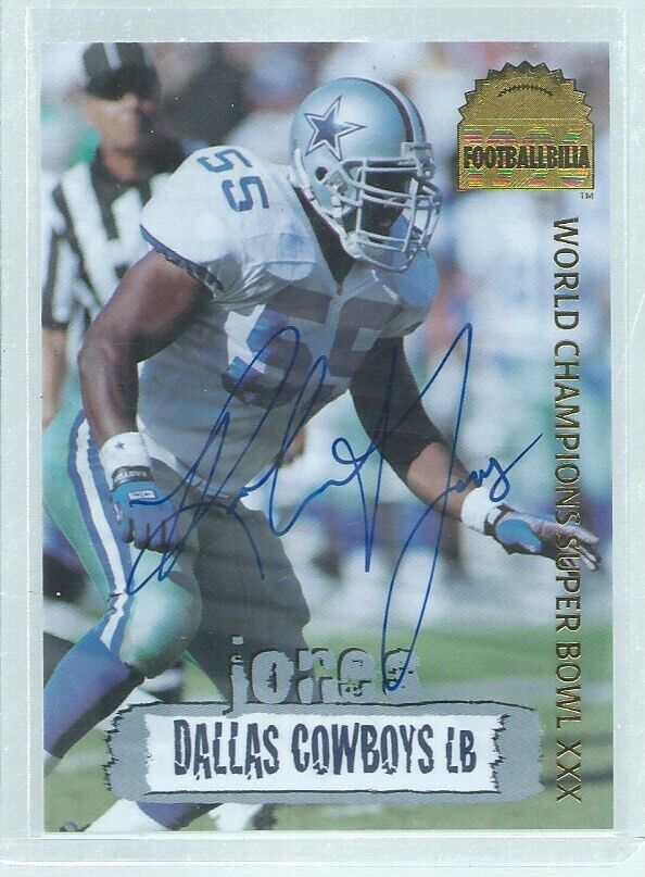 ROBERT JONES 1996 COLLECTOR'S EDGE COWBOYS ON CARD AUTO #D 1382/4000