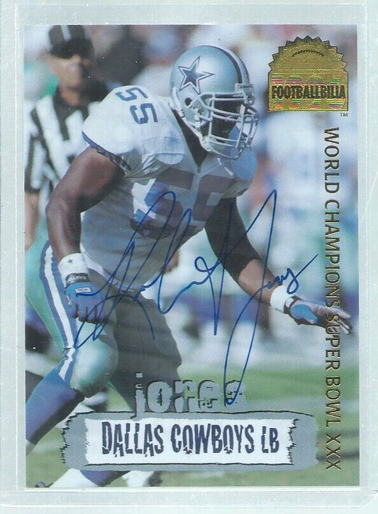 ROBERT JONES 1996 COLLECTOR'S EDGE COWBOYS ON CARD AUTO #D 1382/4000