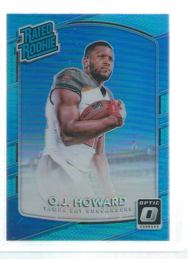 O.J. HOWARD 2017 DONRUSS OPTIC HOLO RATED ROOKIE LIGHT BLUE RC #D 1/299