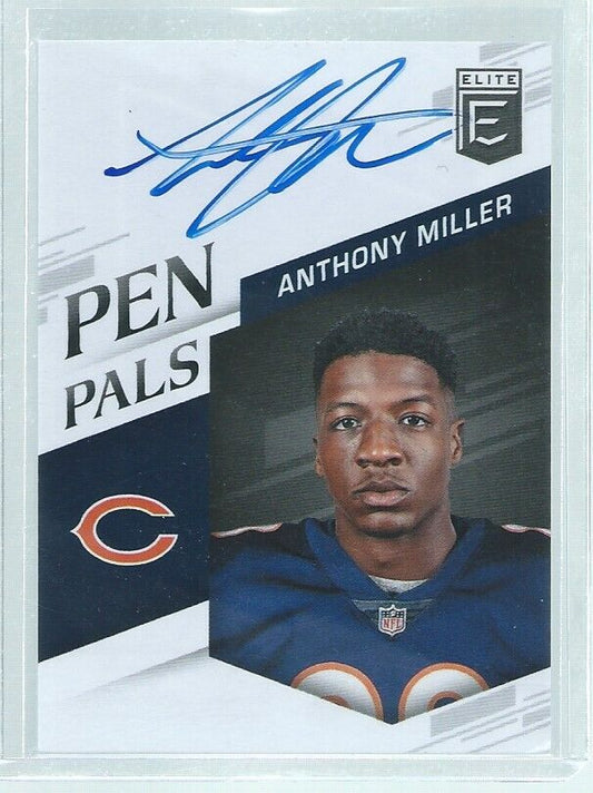 ANTHONY MILLER 2018 PANINI DONRUSS ELITE PEN PALS BLUE INK SP ON CARD AUTO RC