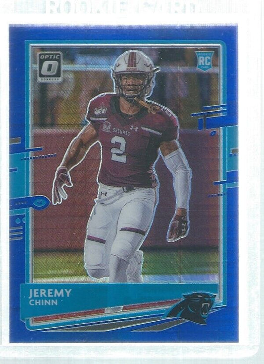 JEREMY CHINN 2020 DONRUSS OPTIC HOLO BLUE HYPER HOLO ROOKIE RC #139