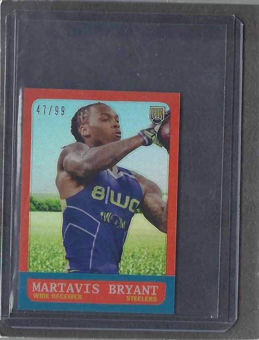 MARTAVIS BRYANT 2014 TOPPS CHROME FULL SIZE MINI ROOKIE REFRACTOR RC #D 47/99