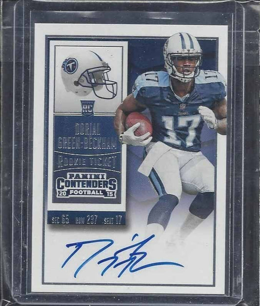 DORIAL GREEN BECKHAM 2015 CONTENDERS ROOKIE TICKET ON CARD TRUE RC AUTO #213