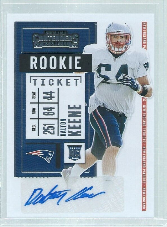 DALTON KEENE 2020 PANINI CONTENDERS ROOKIE TICKET AUTO RC #183