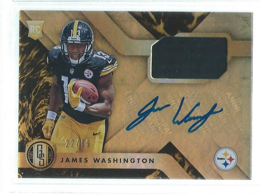 JAMES WASHINGTON 2018 PANINI GOLD STANDARD JERSEY AUTO RC #D 22/99