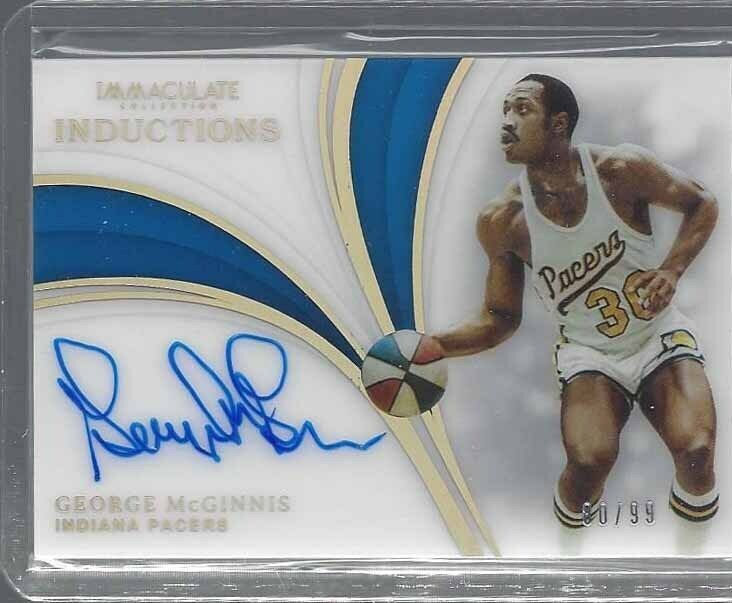 GEORGE MCGINNIS 2018-19 IMMACULATE INTRODUCTIONS ON CARD AUTO #D 80/99