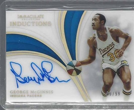 GEORGE MCGINNIS 2018-19 IMMACULATE INTRODUCTIONS ON CARD AUTO #D 80/99