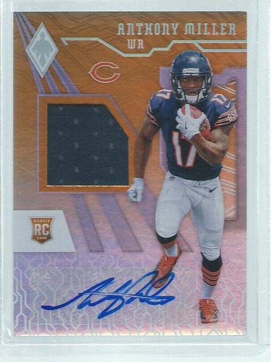 ANTHONY MILLER 2018 PANINI PHOENIX JERSEY AUTO ORANGE RC #D /199