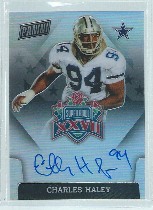CHARLES HALEY 2020 PANINI CONTENDERS SUPER BOWL XXVII COWBOYS ON CARD AUTO