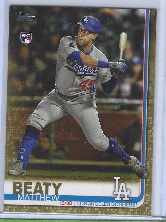 MATTHEW BEATY 2019 TOPPS UPDATE SERIES GOLD RC #d /2019