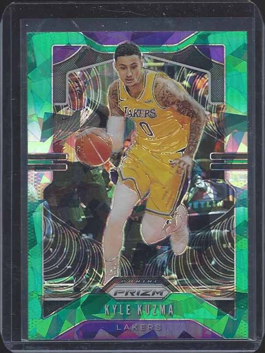 KYLE KUZMA 2019-20 PANINI PRIZM GREEN ICE SSP PRIZMS #130