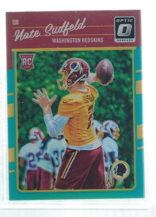 NATE SUDFELD 2016 DONRUSS OPTIC HOLO AQUA ROOKIE RC #D 143/299