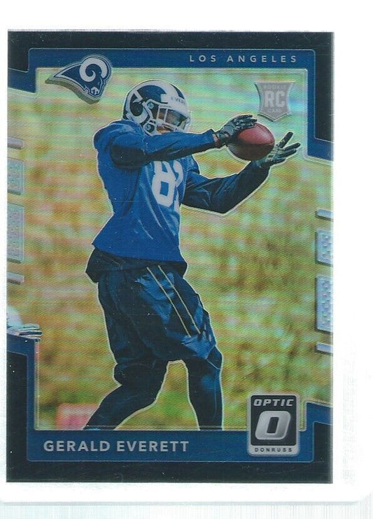 GERALD EVERETT 2017 DONRUSS OPTIC HOLO BLACK ROOKIE RC #D 5/25