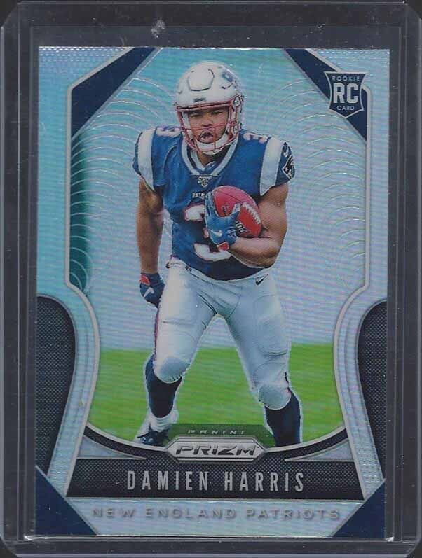 DAMIEN HARRIS 2019 PANINI PRIZM ROOKIE SILVER PRIZMS SP RC #324