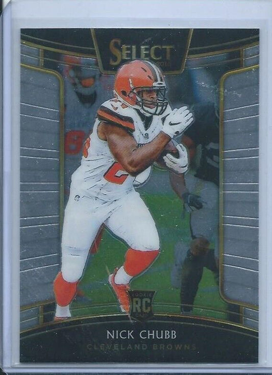 NICK CHUBB 2018 PANINI SELECT CONCOURSE TRUE ROOKIE RC #33