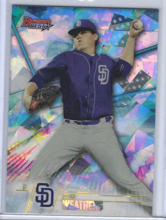 RYAN WEATHERS 2018 BOWMANS BEST ATOMIC REFRACTOR CRACKED ICE #TP-23