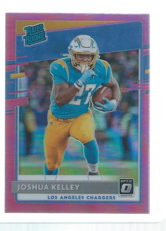 JOSHUA KELLEY 2020 DONRUSS OPTIC HOLO RATED ROOKIE PINK RC #158