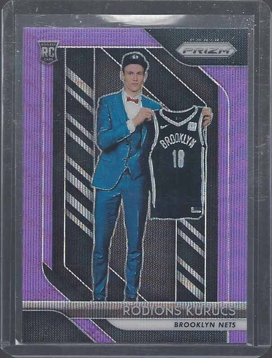 RODIONS KURUCS 2018-19 PANINI PRIZM PURPLE WAVE SP ROOKIE PRIZMS RC #188