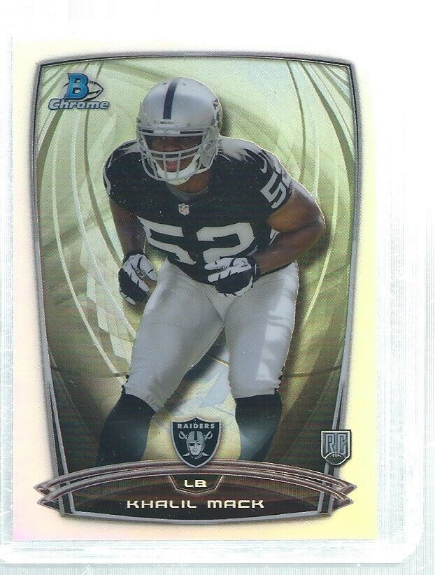 KHALIL MACK 2014 BOWMAN CHROME REFRACTOR ROOKIE RC #123