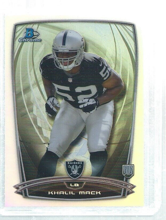 KHALIL MACK 2014 BOWMAN CHROME REFRACTOR ROOKIE RC #123