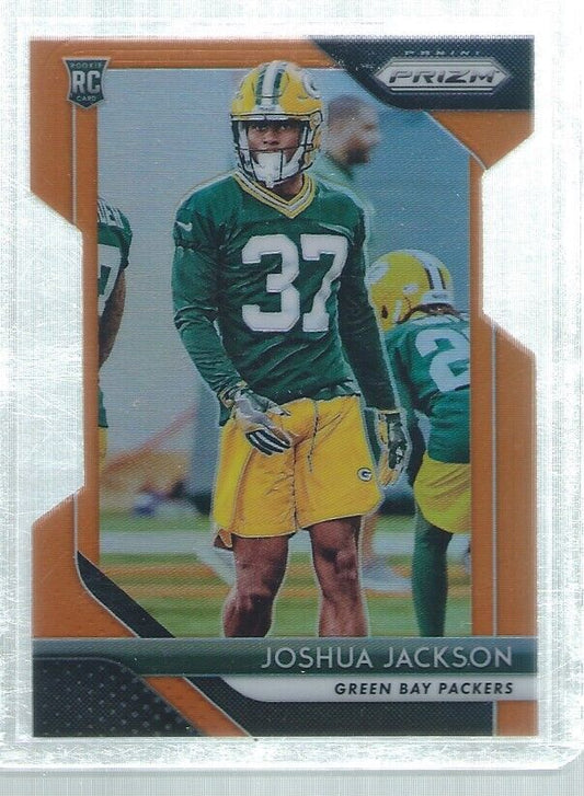 JOSHUA JACKSON 2018 PANINI PRIZM DIE CUT ORANGE PRIZMS ROOKIE RC #D 85/249