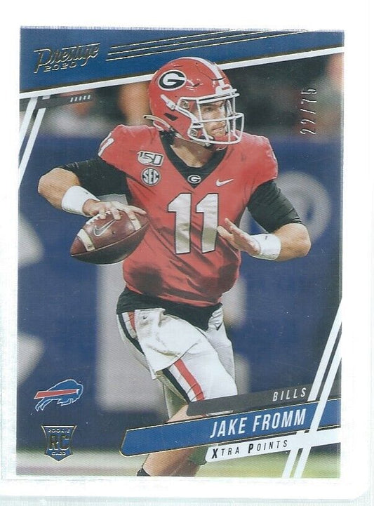 JAKE FROMM 2020 PRESTIGE XTRA POINTS GOLD ROOKIE RC #D 22/75