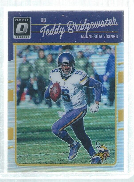 TEDDY BRIDGEWATER 2016 DONRUSS OPTIC SILVER HOLO #59