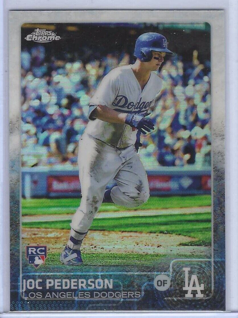 JOC PEDERSON 2015 TOPPS CHROME REFRACTOR CHROME ROOKIE RC #129