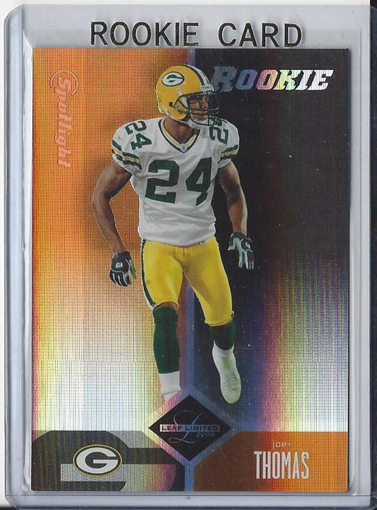 1/1 JOEY THOMAS 2004 LEAF LIMITED SPOTLIGHT PACKERS RC #D 24/100 HIS JERSEY #24!