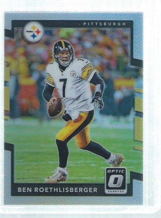 BEN ROETHLISBERGER 2017 DONRUSS OPTIC SILVER HOLO #93