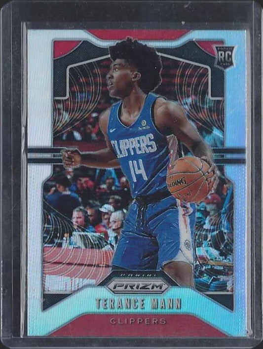 TERANCE MANN 2019-20 PANINI PRIZM SILVER ROOKIE PRIZMS SSP RC #296