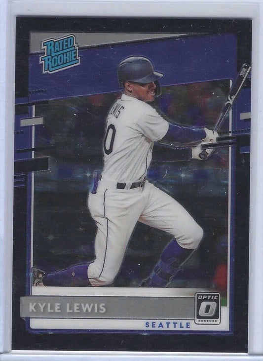 KYLE LEWIS 2020 DONRUSS OPTIC RATED ROOKIE BLACK STARS PRIZM RC #d /125