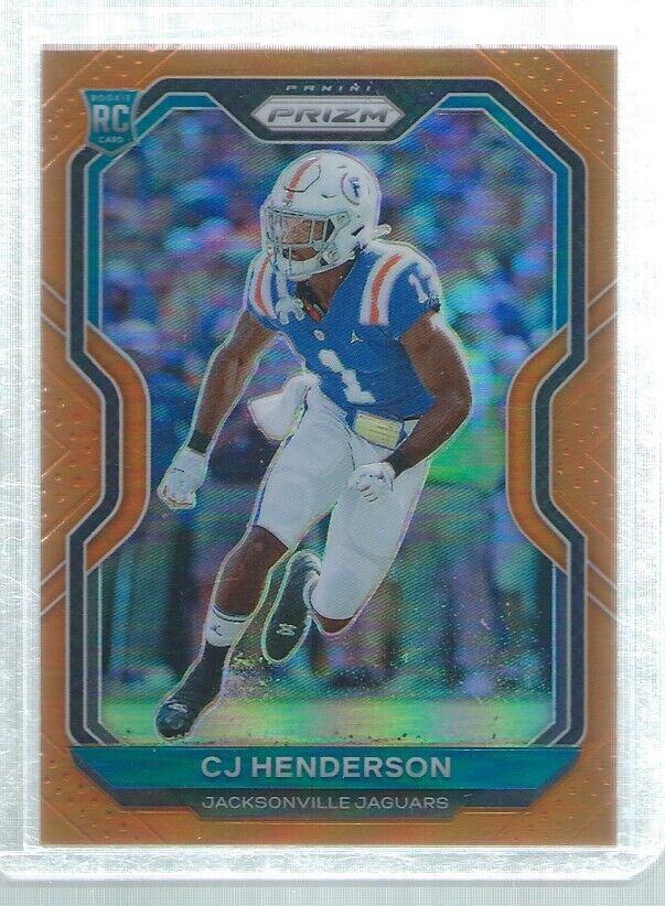 CJ HENDERSON 2020 PANINI PRIZM ORANGE PRIZMS ROOKIE RC #D 189/249