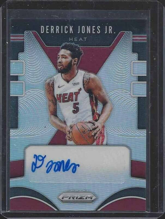 DERRICK JONES JR 2019-20 PANINI PRIZM SILVER PRIZMS AUTO