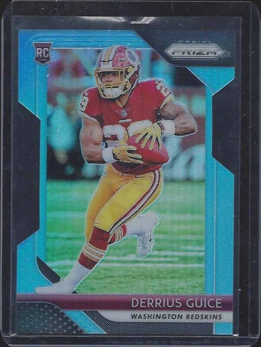 DERRIUS GUICE 2018 PANINI PRIZM LIGHT BLUE DIE CUT PRIZMS RC #D 152/199