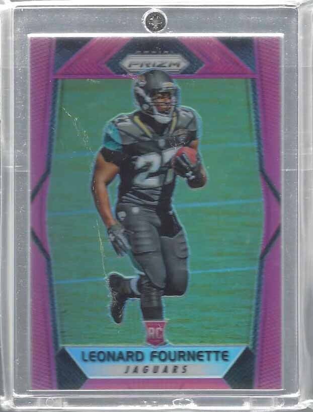 LEONARD FOURNETTE 2017 PANINI PRIZM PINK PRIZMS ROOKIE RC SP #219