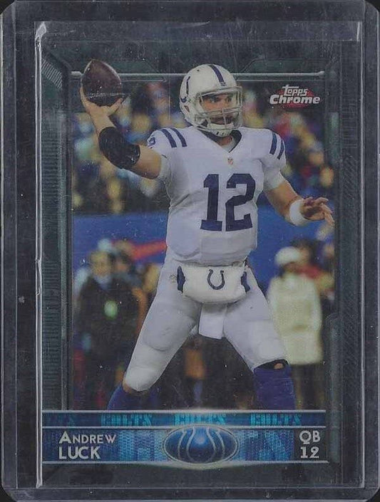 ANDREW LUCK 2015 TOPPS CHROME BLACK REFRACTOR #D 6/299