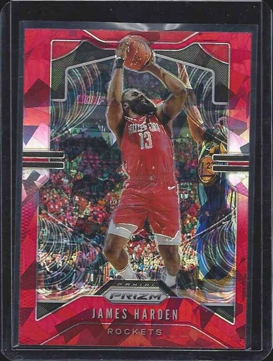 JAMES HARDEN 2019-20 PANINI PRIZM RED ICE PRIZMS SP #107