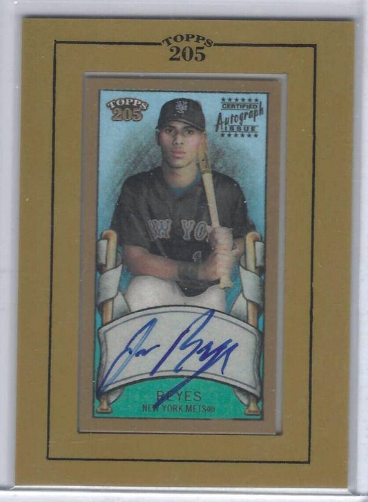 JOSE B. REYES 2003 TOPPS 205 BASEBALL ON CARD AUTO #TA-JR